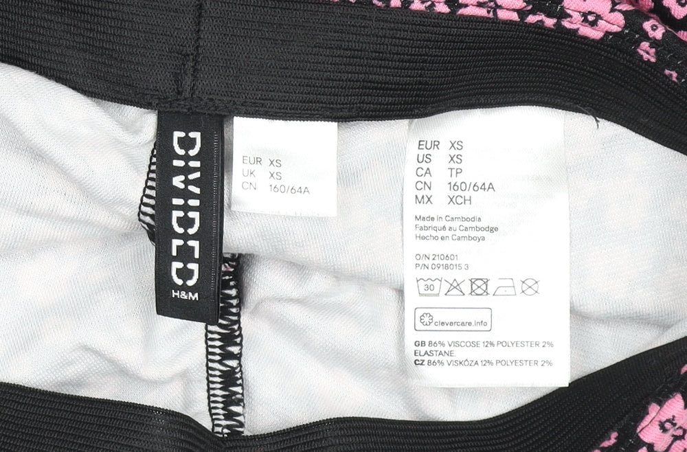 Womens UK Size XS H&M Straight & Pencil Jersey Skirt