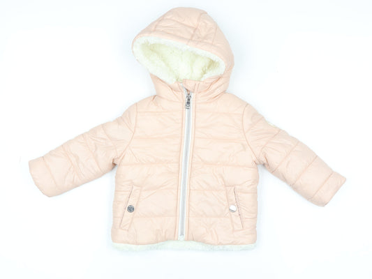 Girls UK Size 12 Months Michael Michael Kors Pink Puffer Jacket