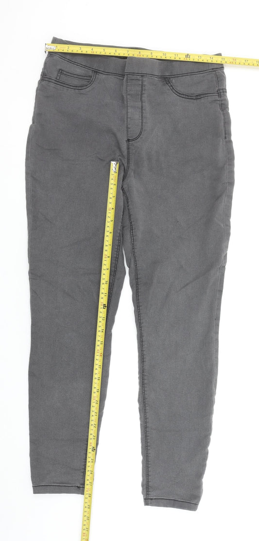 Dunnes Stores Womens Grey Size 12 Jegging Stretch Slim Jeans