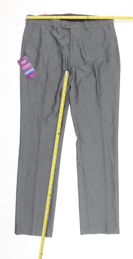 Dunnes Stores Men's Grey Slim Fit Dress Pants 34W 33L Trouser