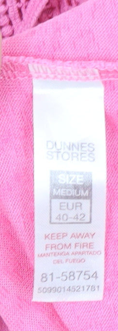 Womens UK Size M Dunnes Stores Pink Basic T-Shirt