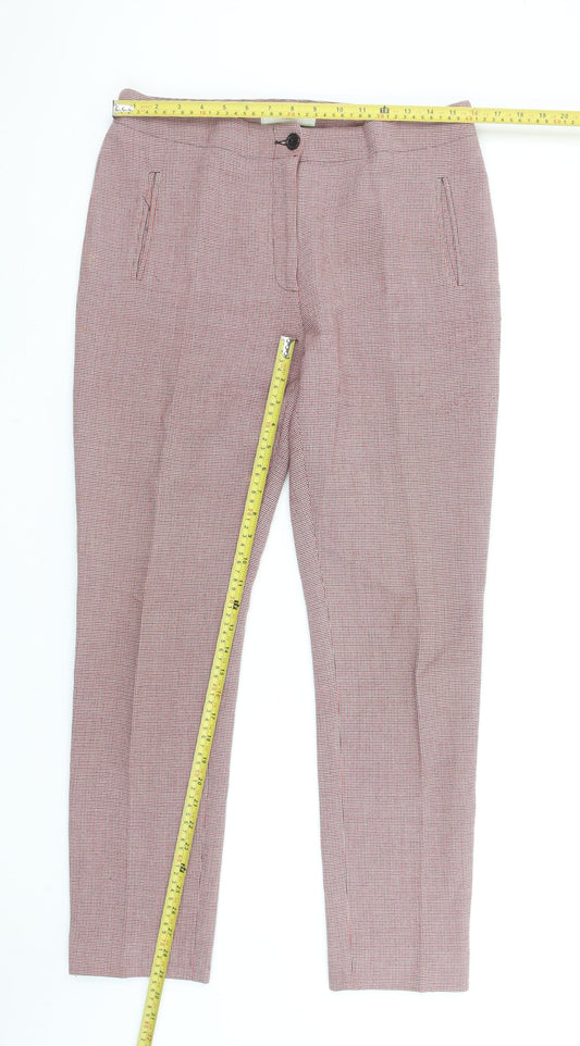Womens UK Size 12 Carolyn Donnelly The Edit Slim Fit Cropped Multicoloured Trous