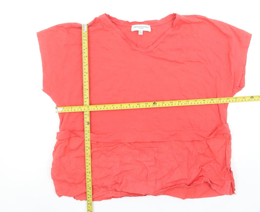 Womens UK Size L Carolyn Donnelly The Edit Red Basic T-Shirt