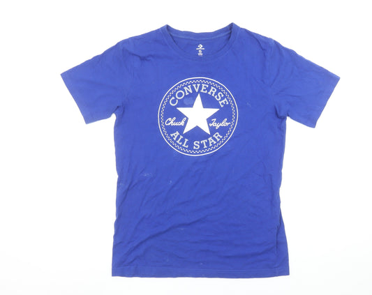 Boys UK Size XL Converse Blue BasicPullover T-Shirt