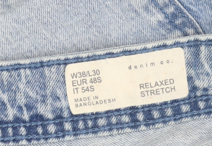 Denim Co. Men's Blue Relaxed Straight Fit Jeans W38 L30