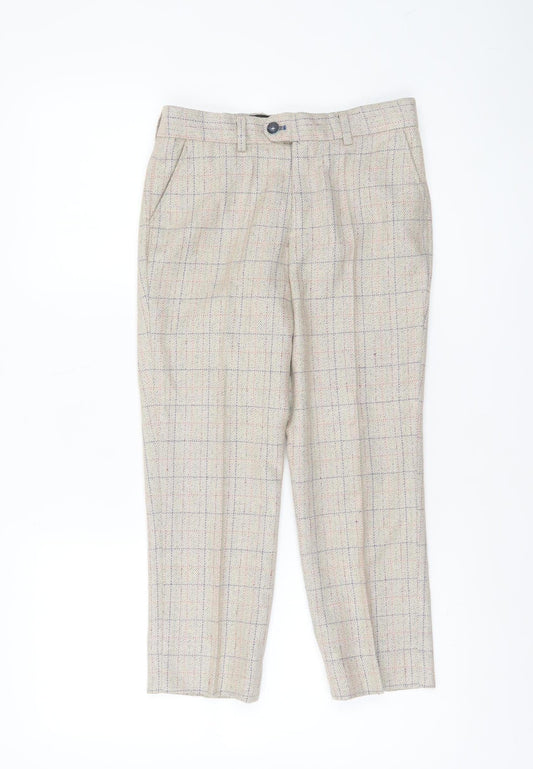 Boys UK Size 10 Years Marc Darcy Slim Fit Chino Beige Trousers