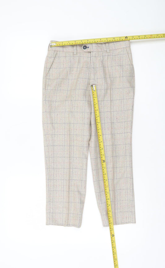 Boys UK Size 10 Years Marc Darcy Slim Fit Chino Beige Trousers
