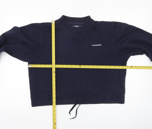 Womens UK Size 14 Diadora Blue Pullover Sweatshirt