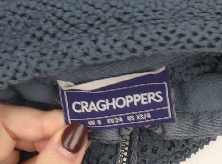 Craghoppers Women Blue 1/2 Zip Fleece Pullover Size S Outdoor Sweatshirt