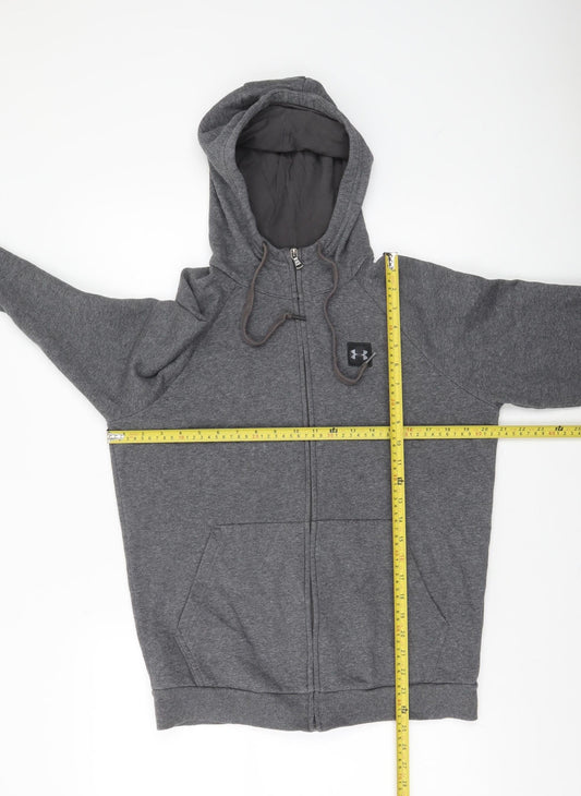 Mens UK Size S Under armour Grey Full Zip Hoodie