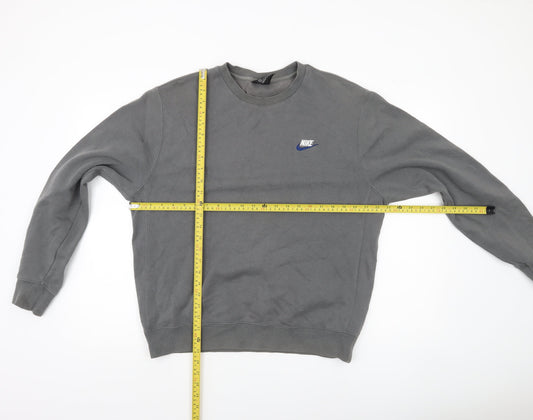 Mens UK Size M Nike Grey Pullover Sweatshirt