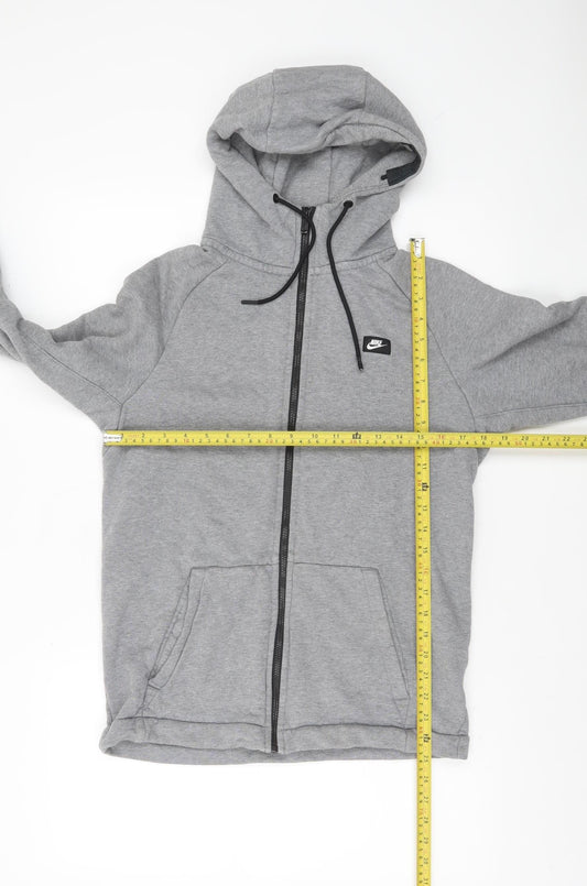 Mens UK Size S Nike Grey Full Zip Hoodie