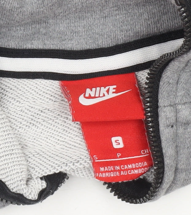 Mens UK Size S Nike Grey Full Zip Hoodie