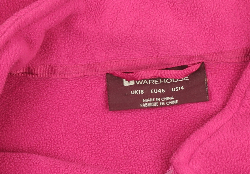 Mountain Warehouse Women's Pink Fleece Full Zip Jacket Size 18
