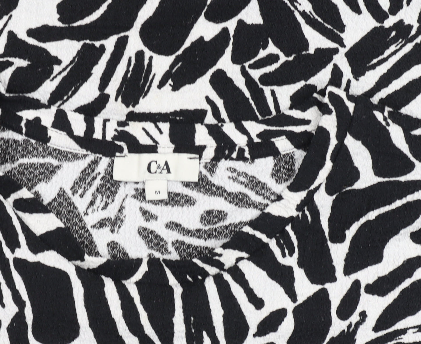 Womens UK Size M C&A Black Basic T-Shirt