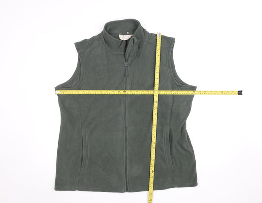 Mountain Warehouse Women's Green Fleece Waistcoat Size 20