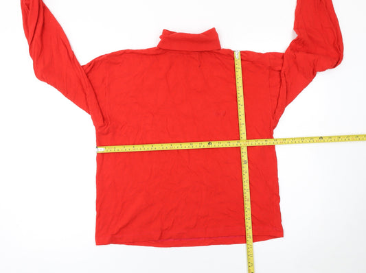 Girls UK Size 152 Rodeo Red Basic T-Shirt