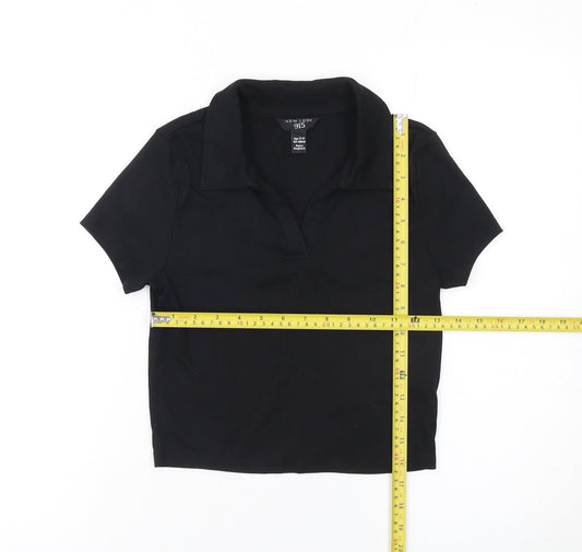 Girls UK Size 12-13 Years New Look Black Basic Polo