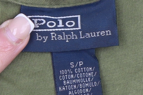 Ralph Lauren Men's Green Cotton Crew Neck Short Sleeve T-Shirt S