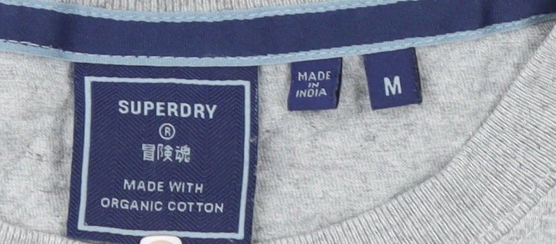 Mens UK Size M Superdry Grey T-Shirt