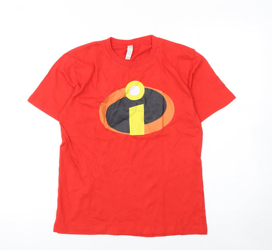 Boys UK Size 12-13 Years Casual Classics Red Basic T-Shirt