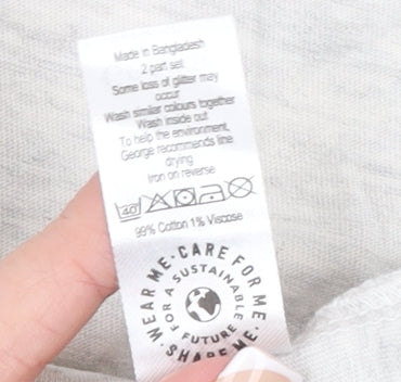 George Womens White Christmas Gingerbread Nightshirt Size 20