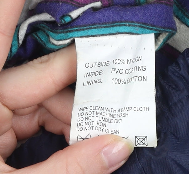 Mens UK Size L Blue Riband Blue Anorak Coat