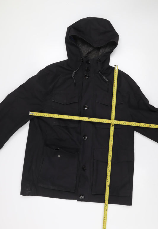Mens UK Size L Ted Baker Black Parka Coat