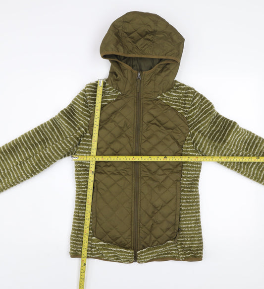 Equestrian Women’s Green Quilted Hooded Jacket Size 8-10