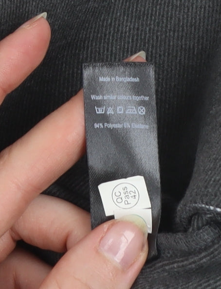 George Women Grey M Full Zip Hooded Activewear Jacket