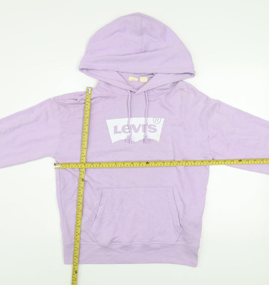 Mens UK Size S Levi's Purple Pullover Hoodie