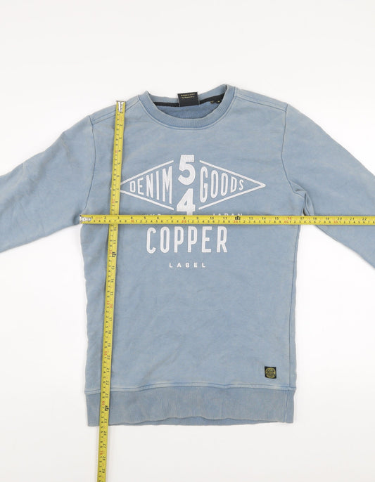 Mens UK Size XS Superdry Blue Pullover Sweatshirt