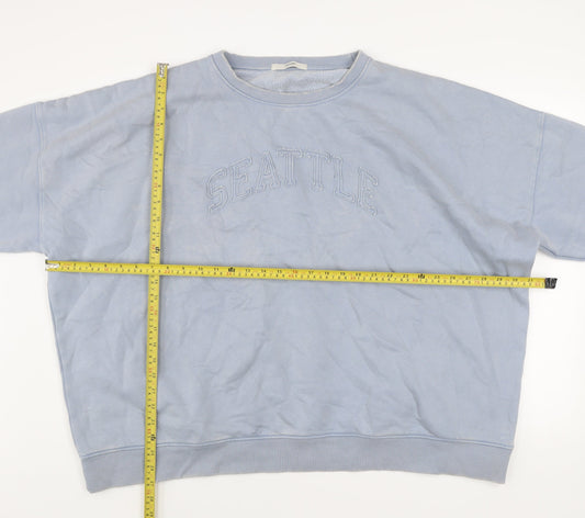 Womens UK Size 18 George Blue Pullover Sweatshirt