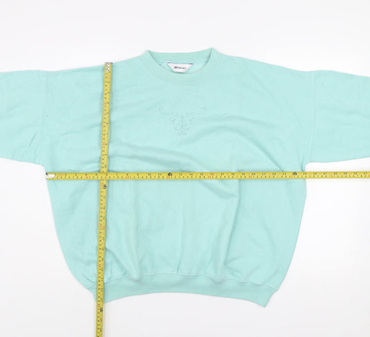 Womens UK Size 20 Damart Green Pullover Sweatshirt