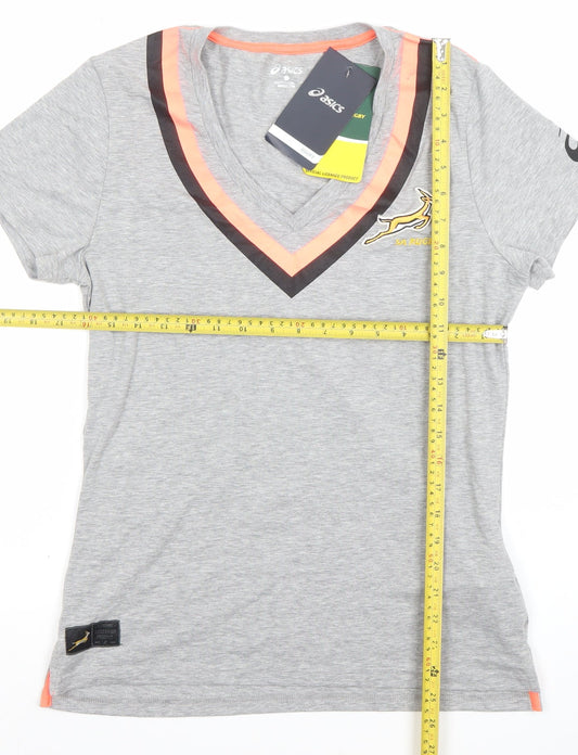 Womens UK Size L ASICS Grey Jersey T-Shirt