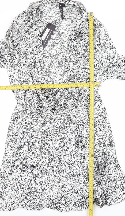 Womens UK Size 14 Influence Wrap Dress