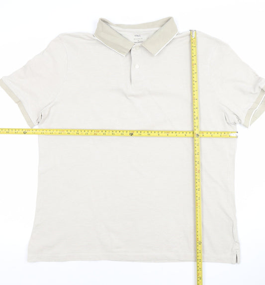 Mens UK Size XL Marks and Spencer Cotton Polo Shirt