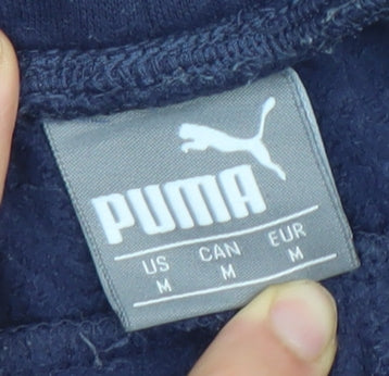 Puma Men's Blue Jogger Sweatpants Size M Regular Fit Activewear Trousers