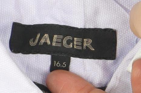 Mens UK Collar Size 16.5 Jaeger Smart Purple Dress Shirt
