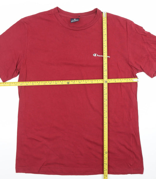 Mens UK Size L Champion Red T-Shirt