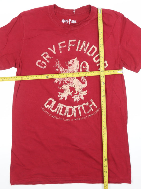 Mens UK Size M Harry Potter Red T-Shirt