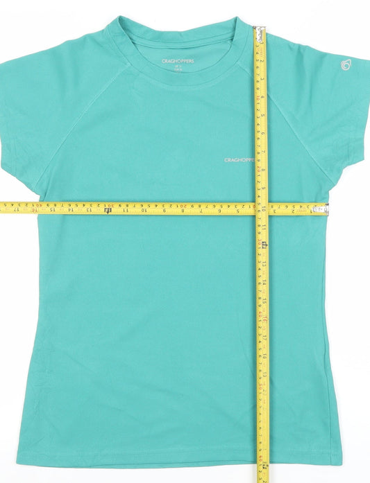Craghoppers Womens Green Short Sleeve Quick Dry T-Shirt UK 10