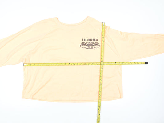 Womens UK Size L FRIENDS Beige Pullover Sweatshirt