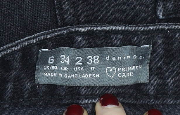 Womens UK Size 6 Primark Regular Fit Cut-Off Shorts