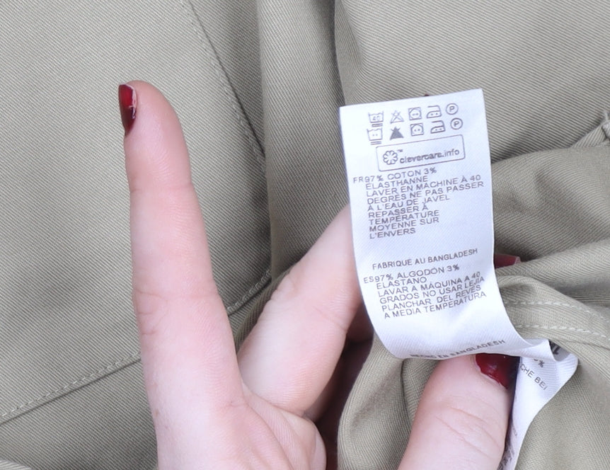 Womens UK Size XL Moss Beige Basic Jacket