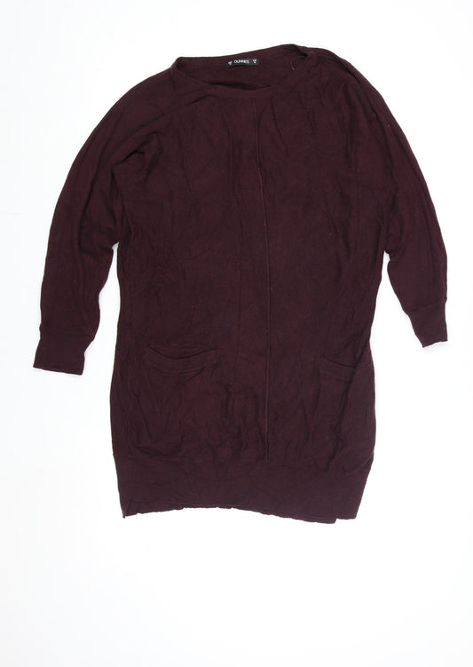 Womens UK Size 12 Dunnes Brown Tunic Blouse