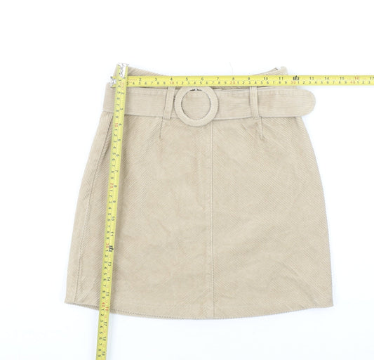 Womens UK Size 4 Denim Co. A-Line Corduroy Skirt