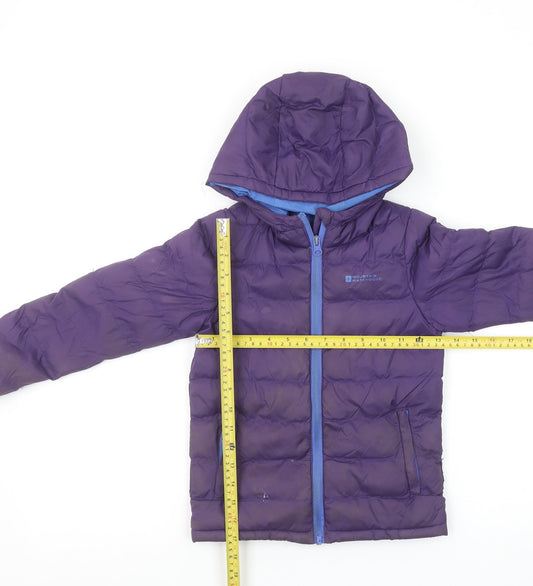 Boys UK Size 5-6 Years Mountain Warehouse Purple Puffer Jacket