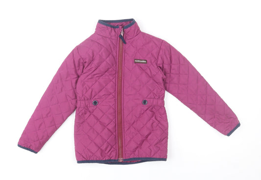 Girls UK Size 6 Years Muddy Puddles Pink Quilted Coat