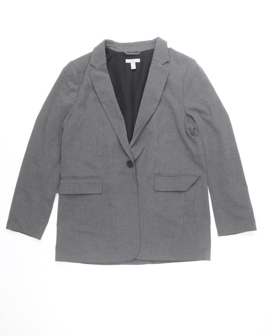 Mens UK Size M H&M Grey Basic Jacket